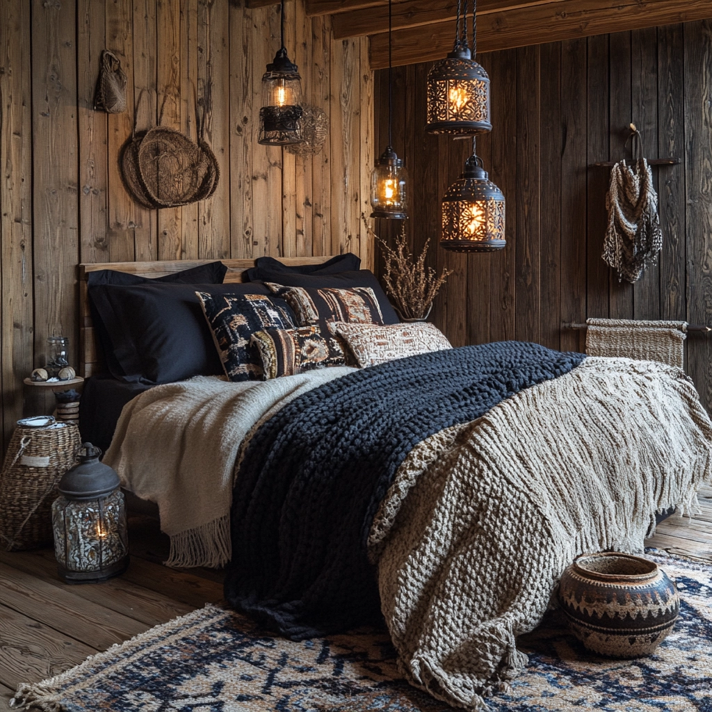 rustic farmhouse bedroom master suite 52