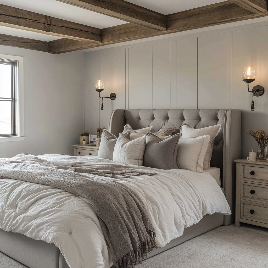 rustic farmhouse bedroom master suite 56