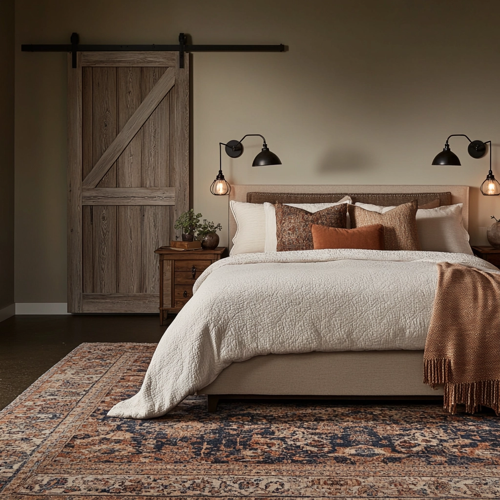 rustic farmhouse bedroom master suite 9