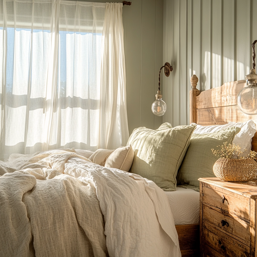 sage farmhouse bedroom 1