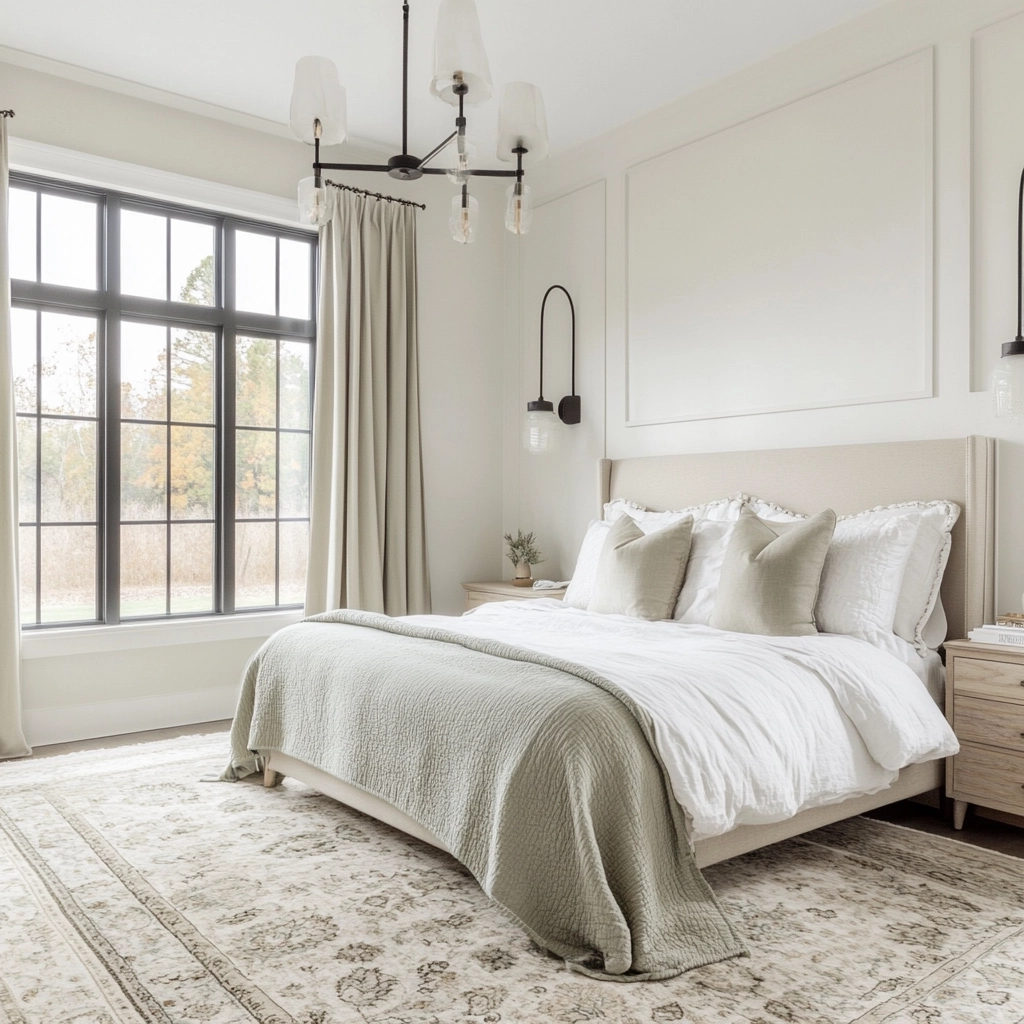 sage farmhouse bedroom 11