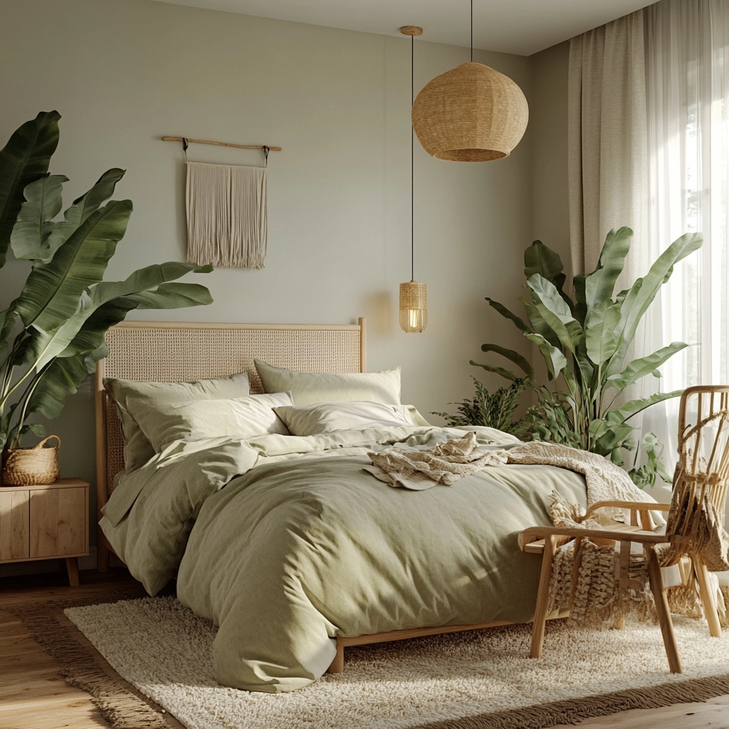 sage farmhouse bedroom 14