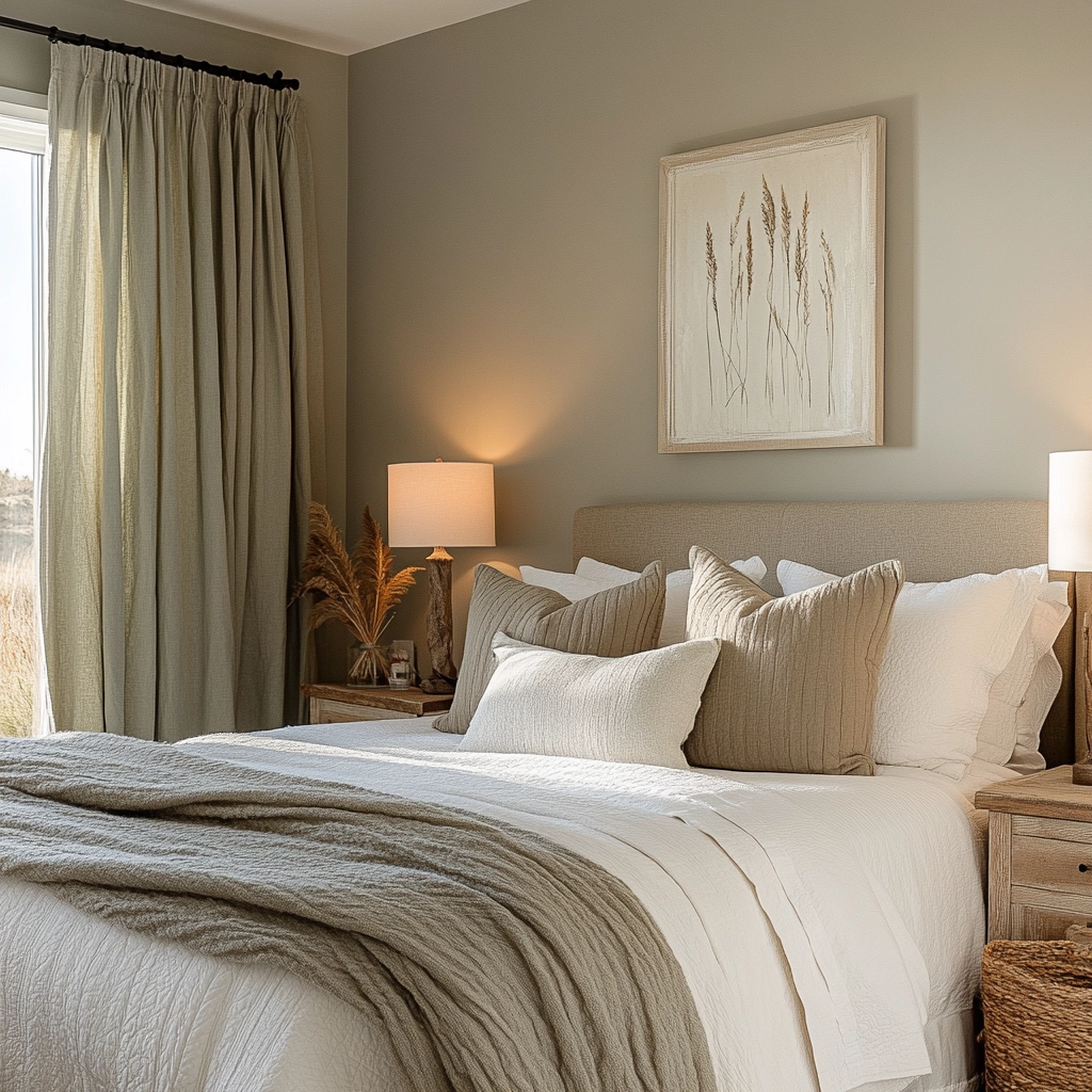 sage farmhouse bedroom 17