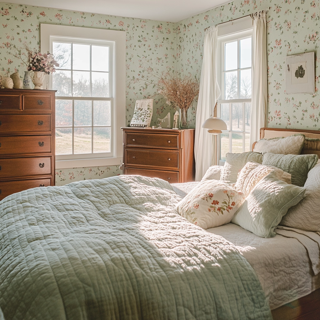 sage farmhouse bedroom 21