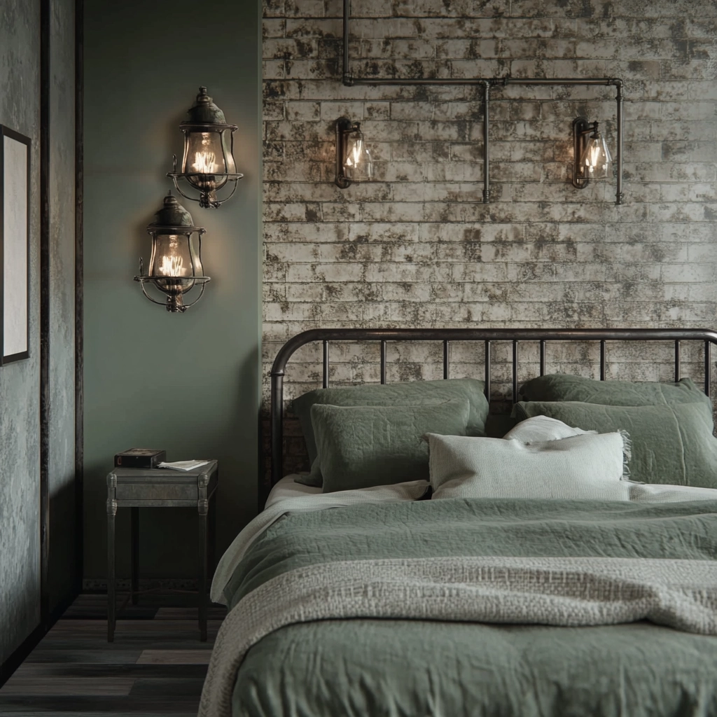sage farmhouse bedroom 28