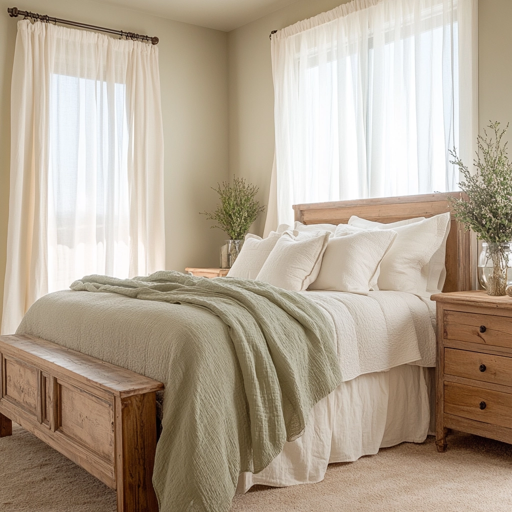 sage farmhouse bedroom 3