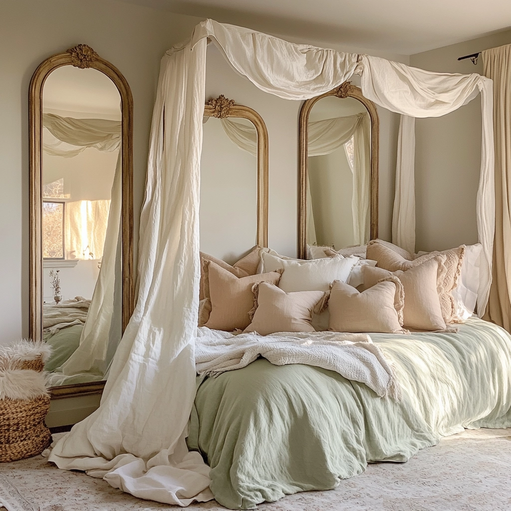 sage farmhouse bedroom 35