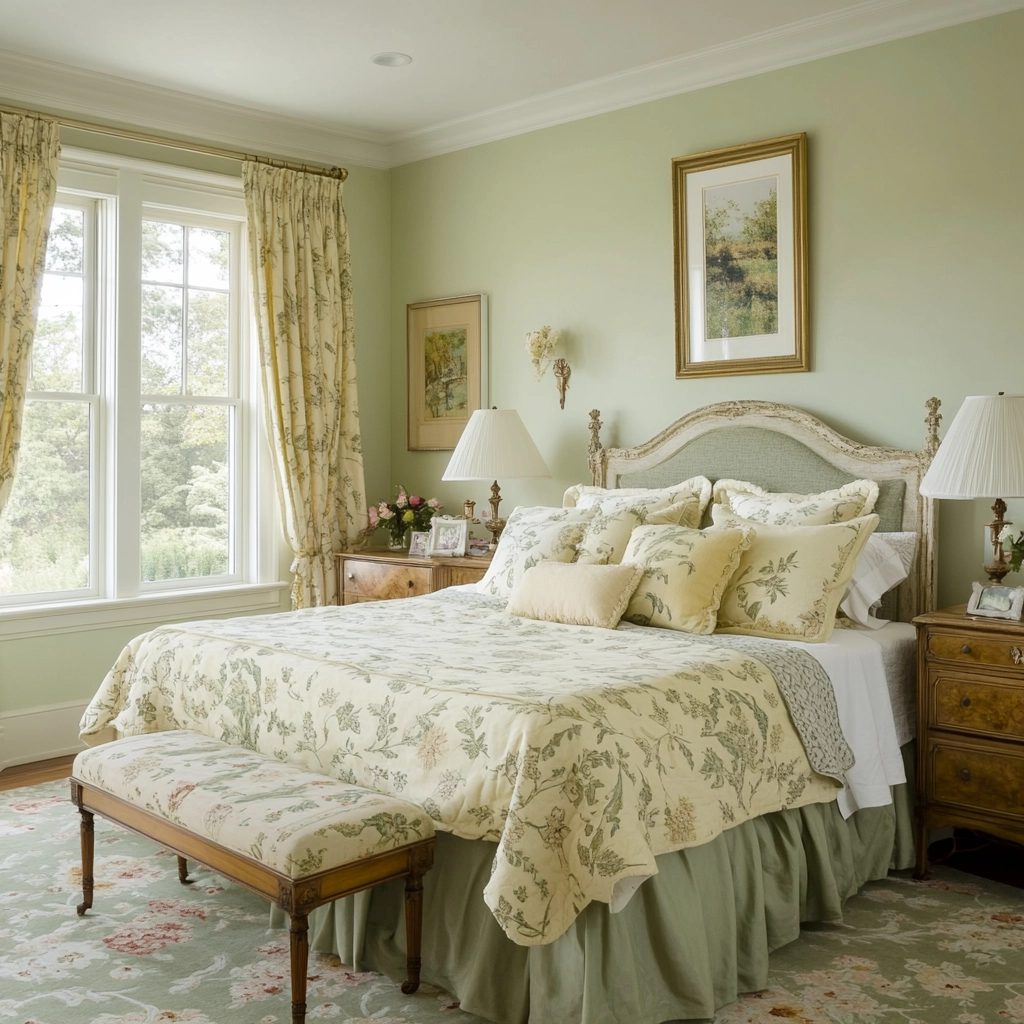 sage farmhouse bedroom 58