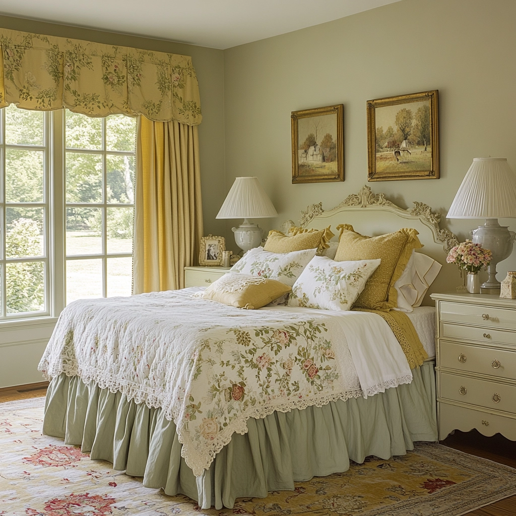 sage farmhouse bedroom 60