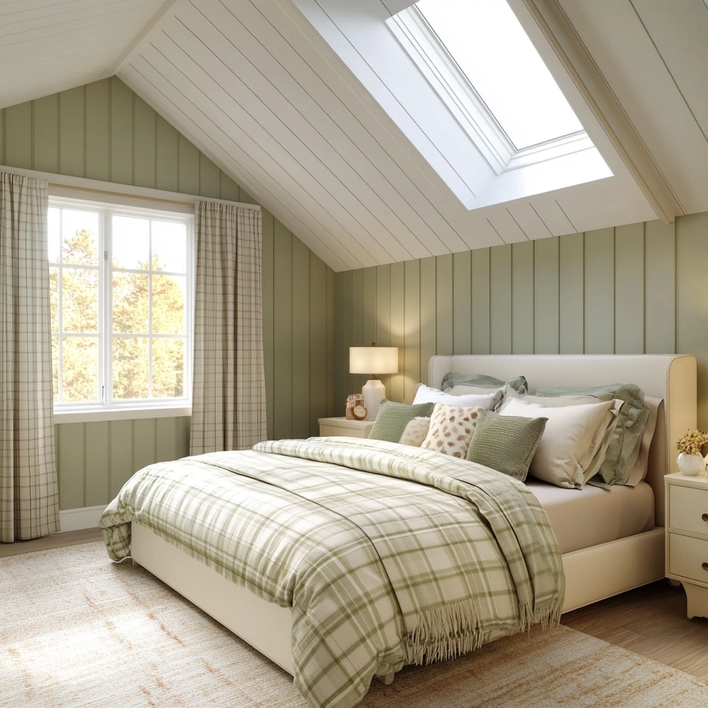 sage farmhouse bedroom 70