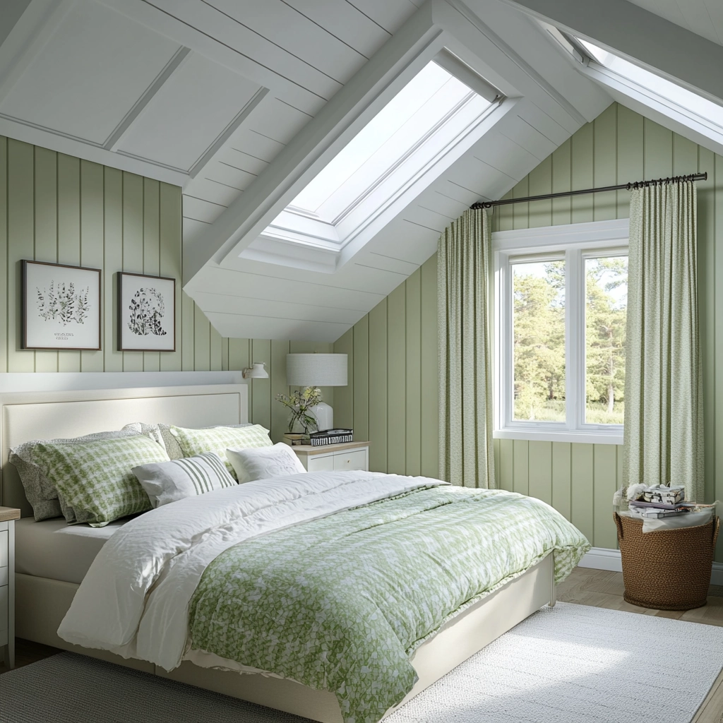 sage farmhouse bedroom 72