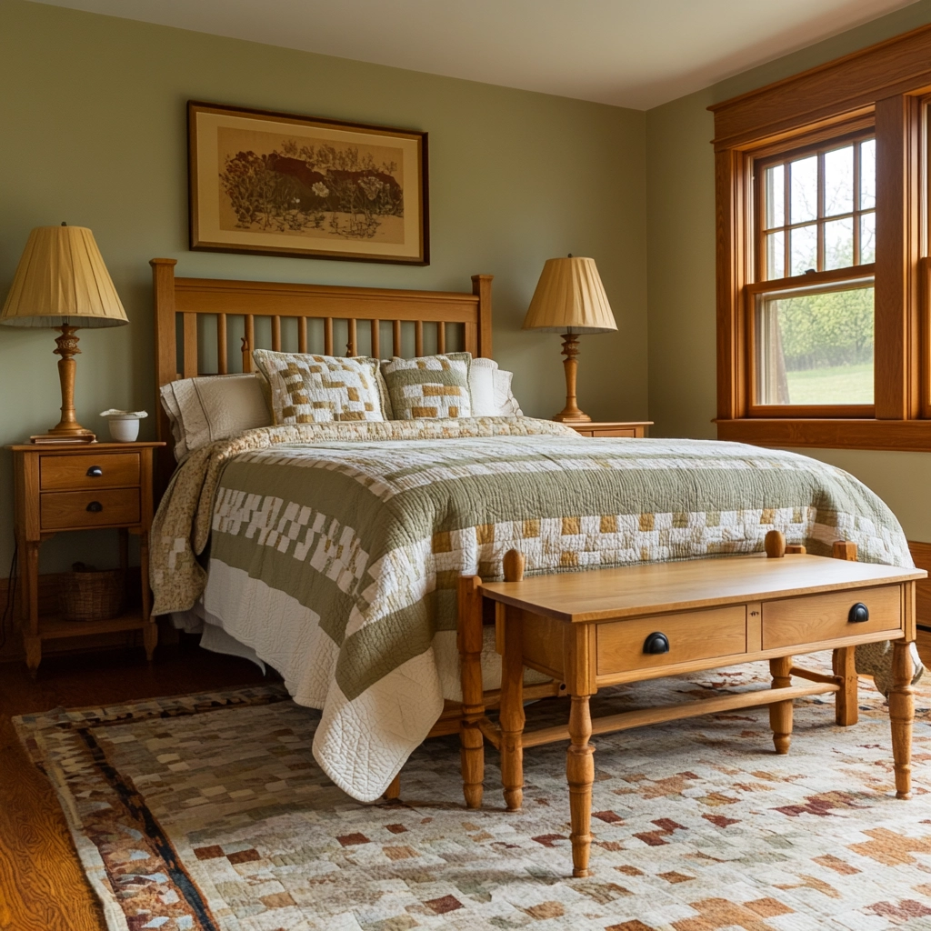 sage farmhouse bedroom 74