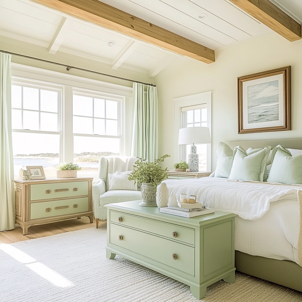 sage farmhouse bedroom 78