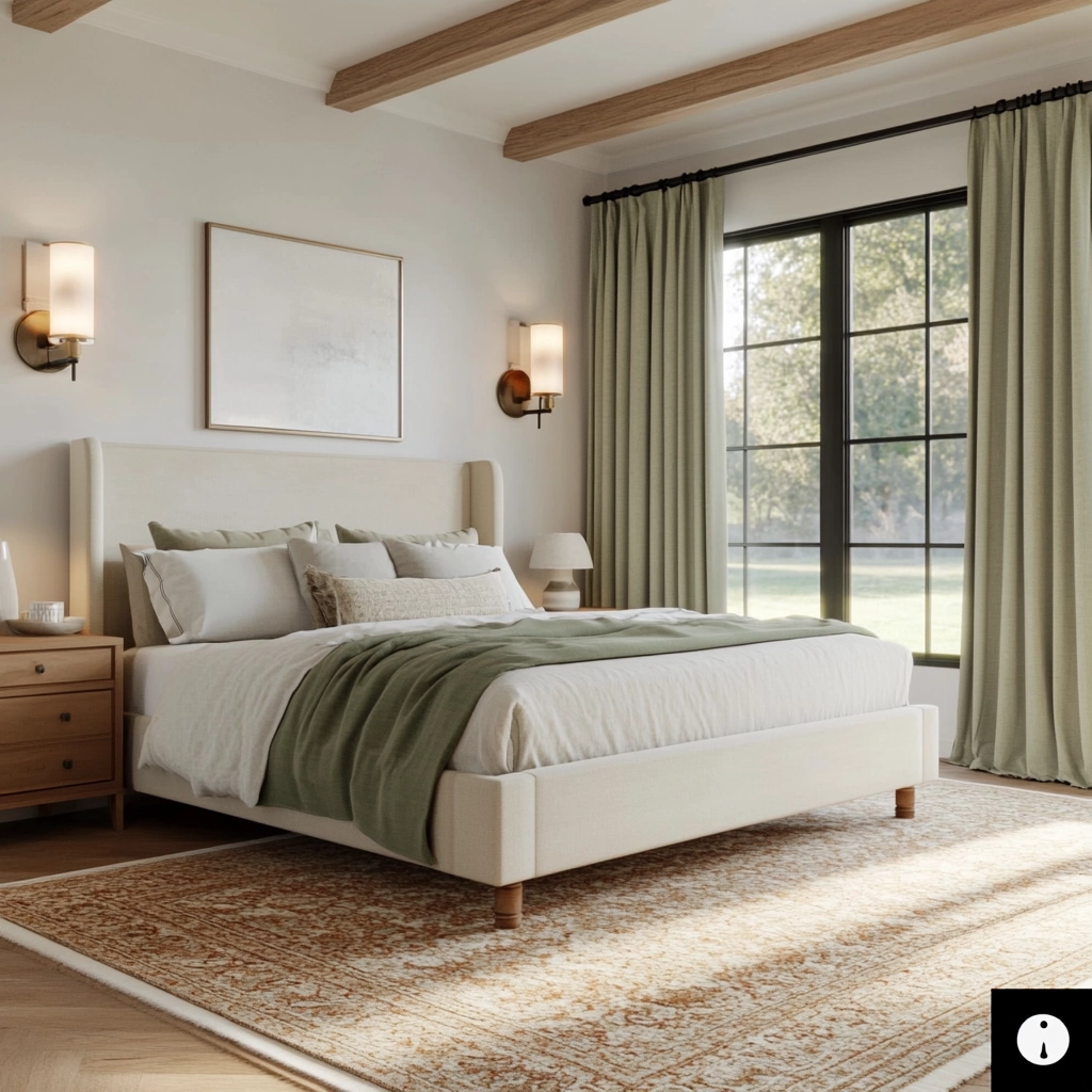 sage farmhouse bedroom 9