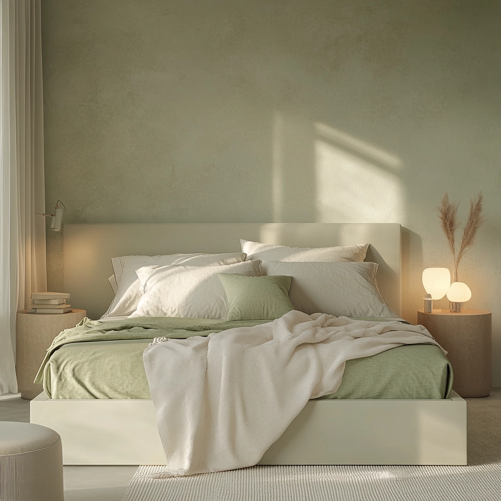 sage green farmhouse bedroom 5