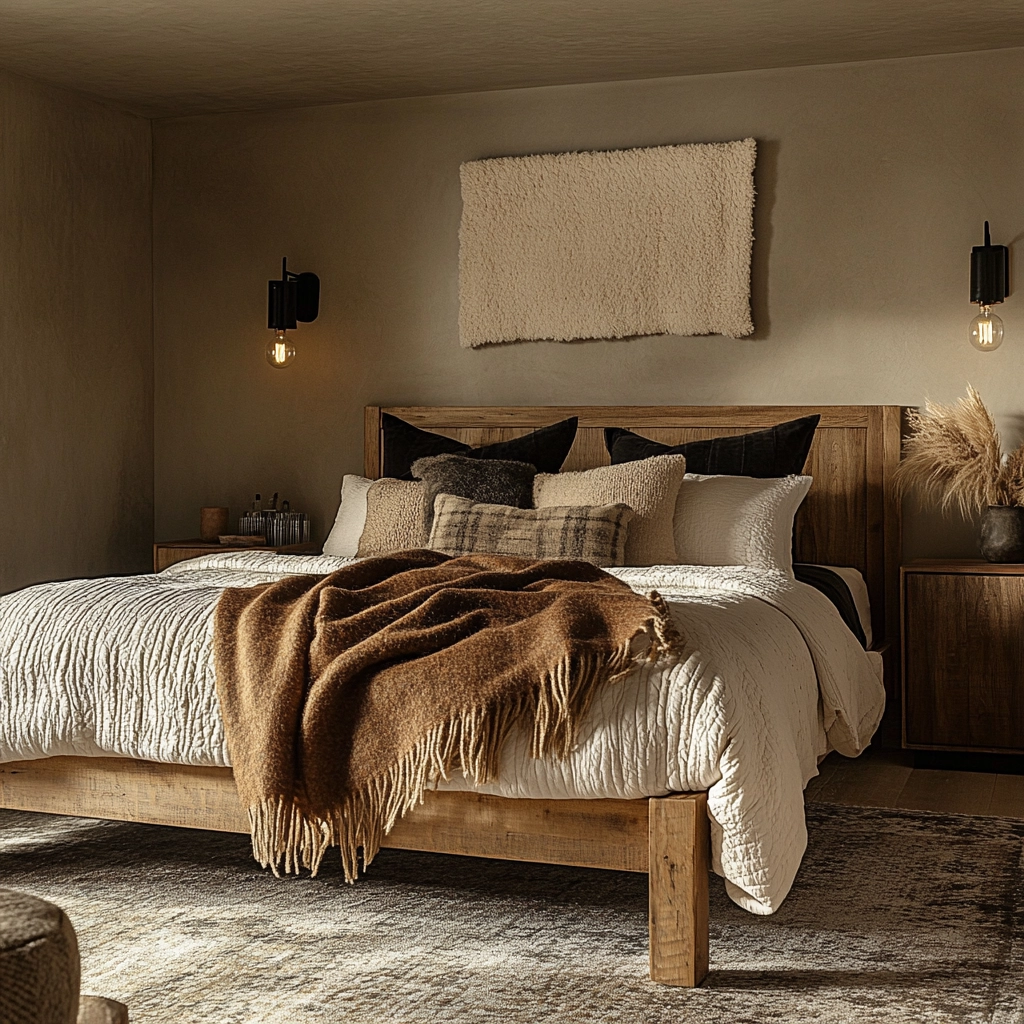 scandinavian farmhouse bedroom 19