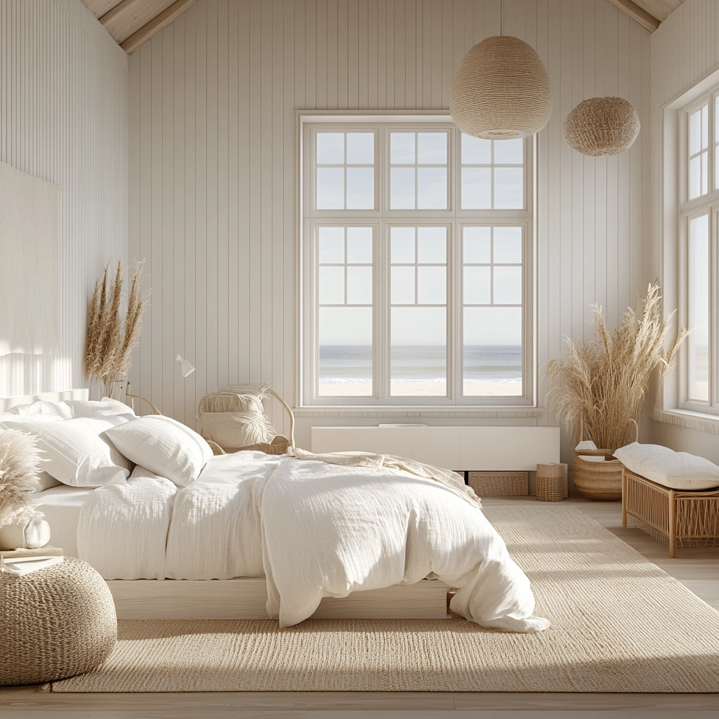 scandinavian farmhouse bedroom 22