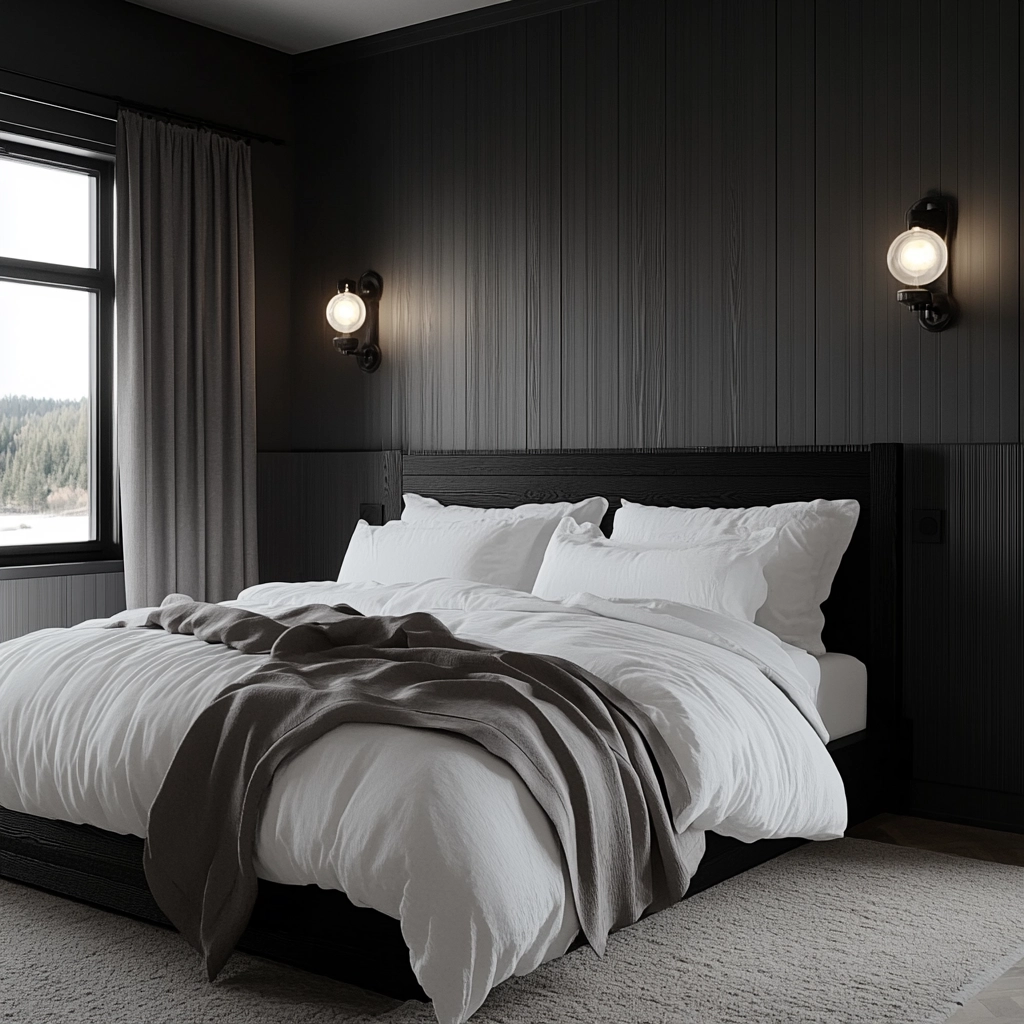scandinavian farmhouse bedroom 26