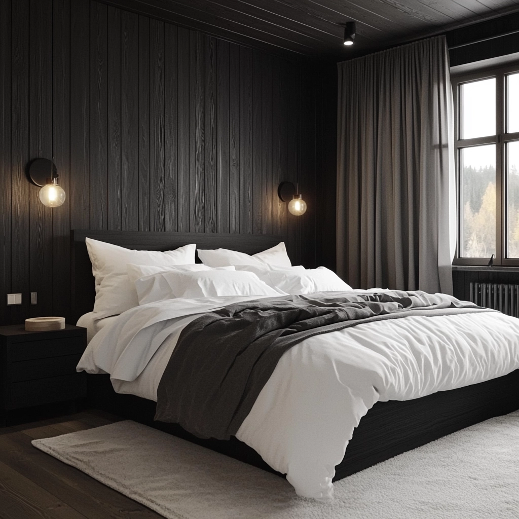 scandinavian farmhouse bedroom 27