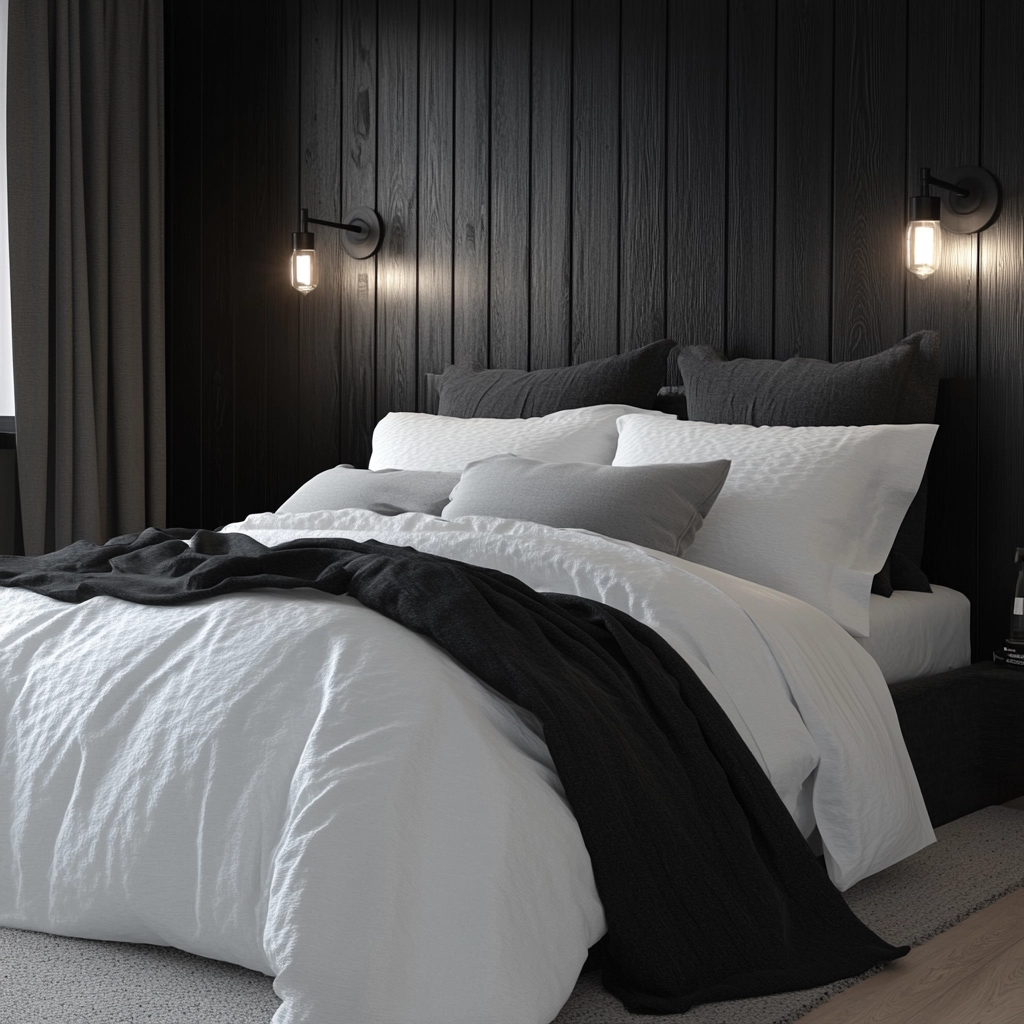 scandinavian farmhouse bedroom 28