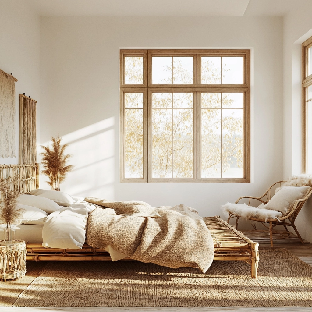 scandinavian farmhouse bedroom 42
