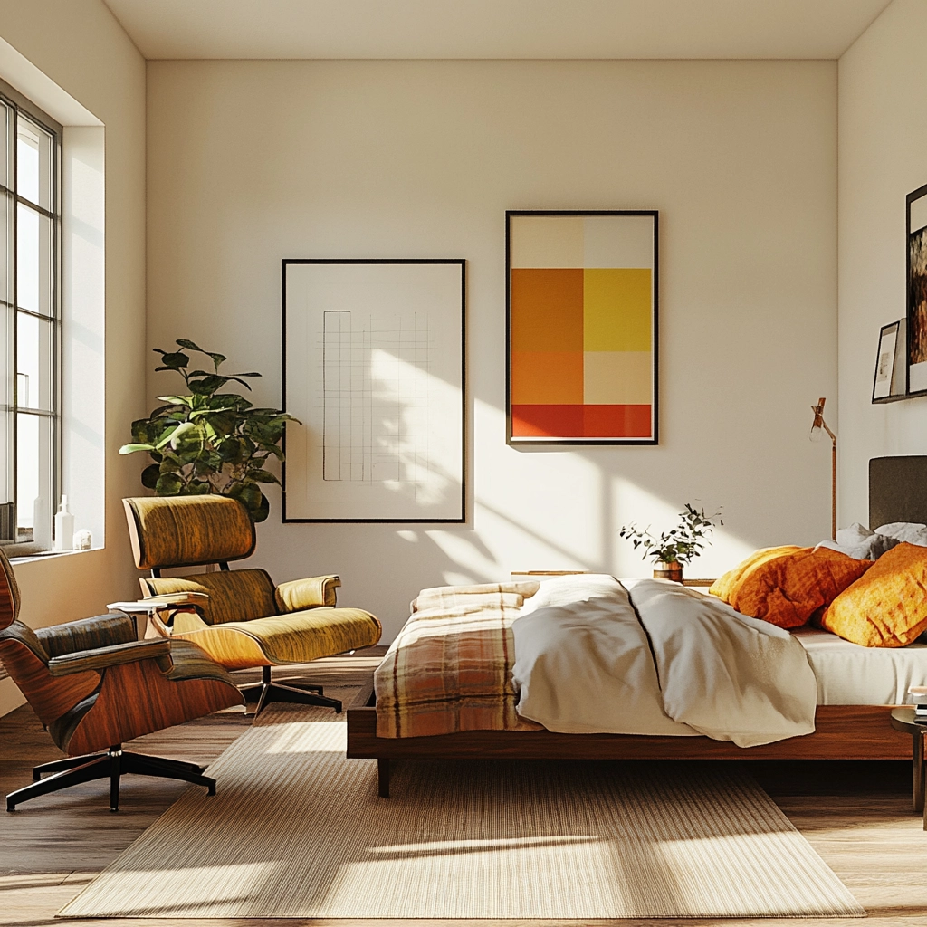 scandinavian farmhouse bedroom 45