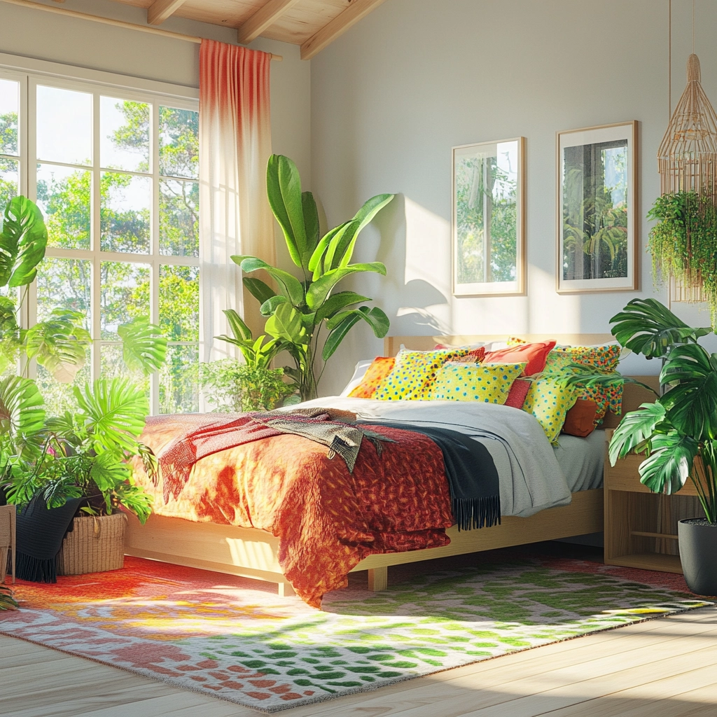 scandinavian farmhouse bedroom 55