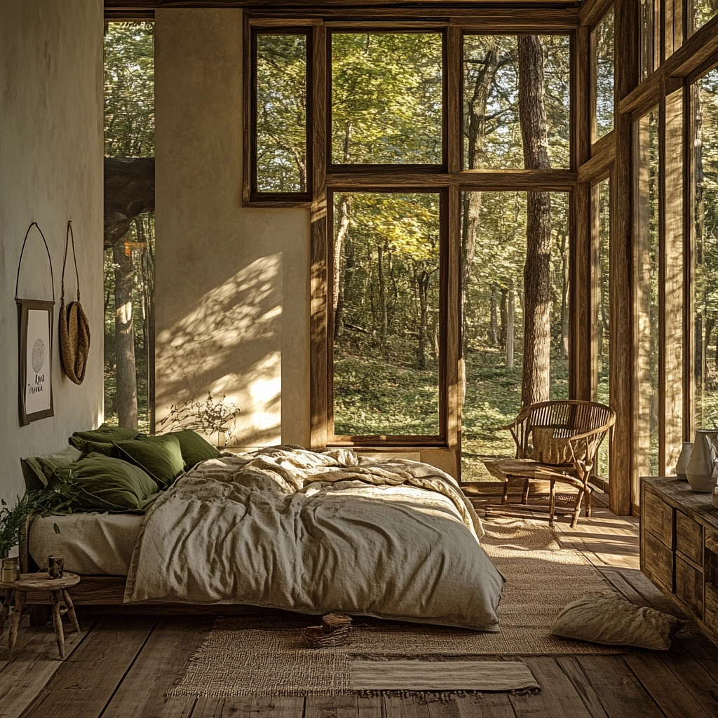scandinavian farmhouse bedroom 63