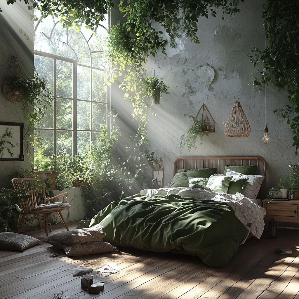 scandinavian farmhouse bedroom 64