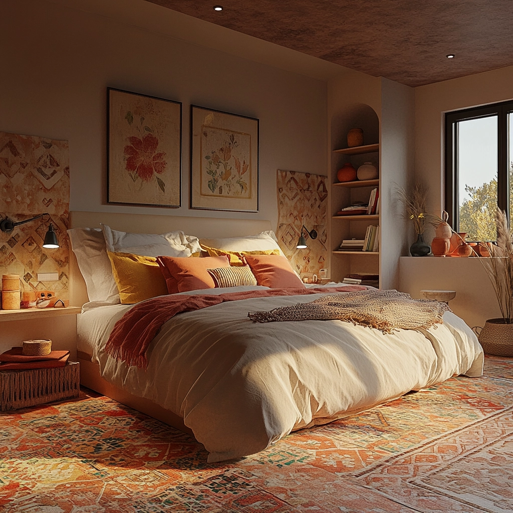scandinavian farmhouse bedroom 75