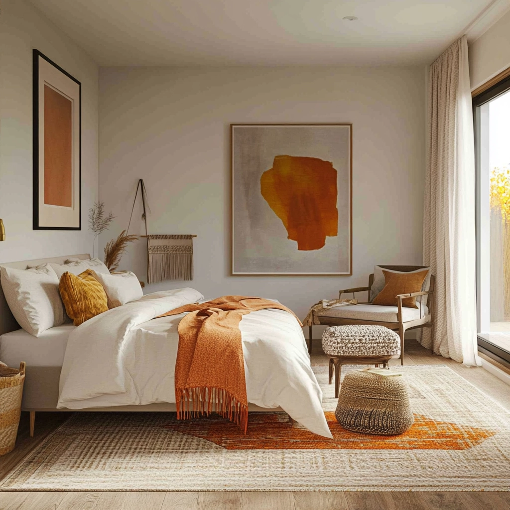 scandinavian farmhouse bedroom 77