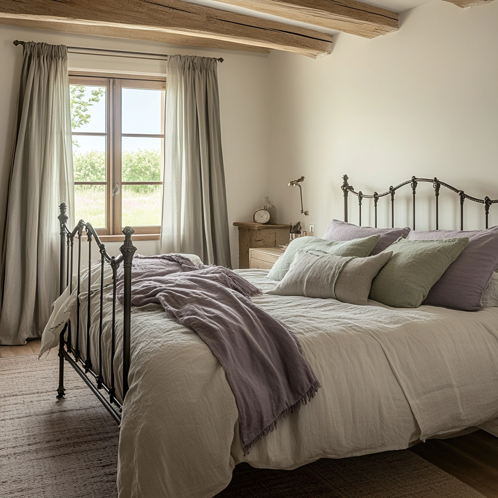 simple farmhouse bedroom 38