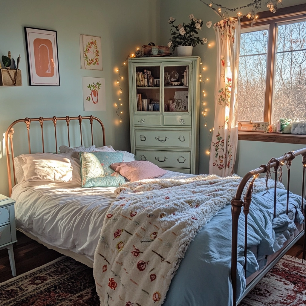 simple farmhouse bedroom 48