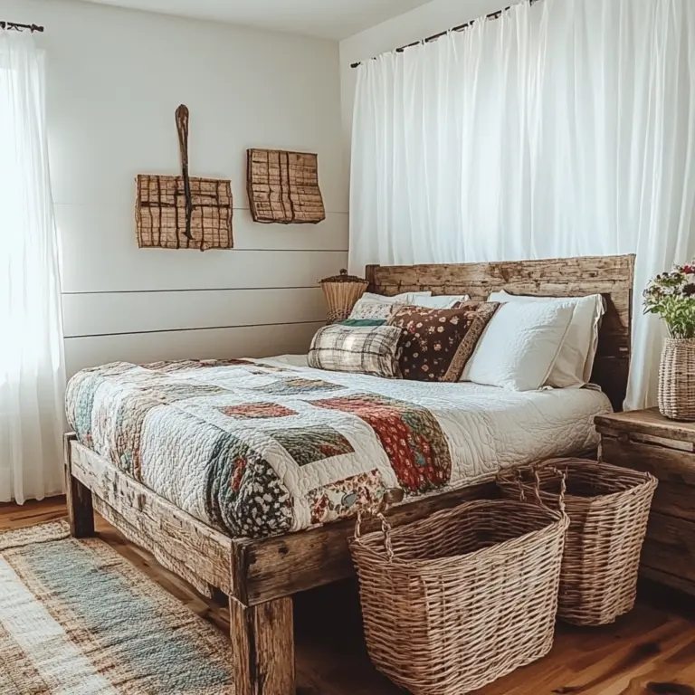 small farmhouse bedroom 1