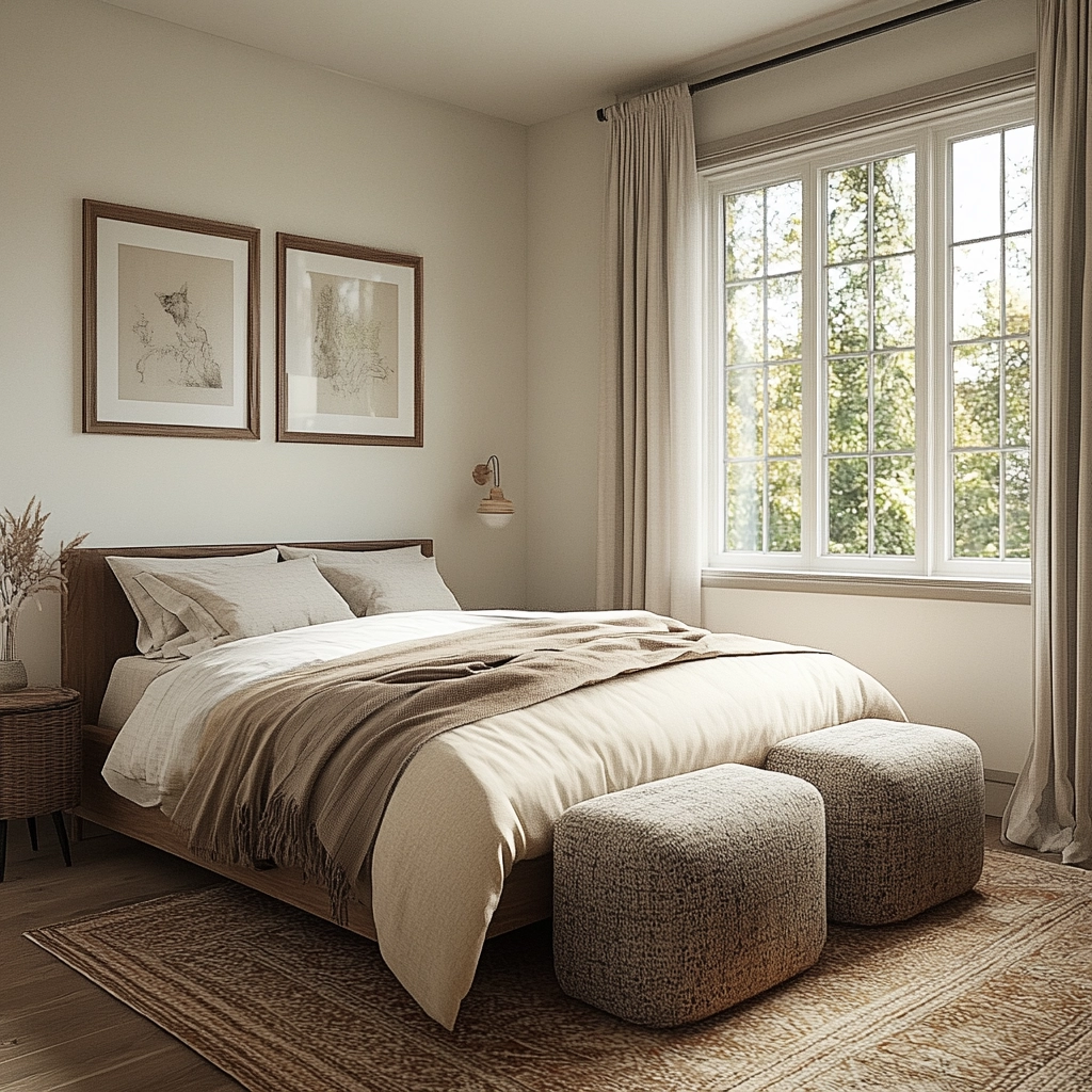 small farmhouse bedroom ideas 55