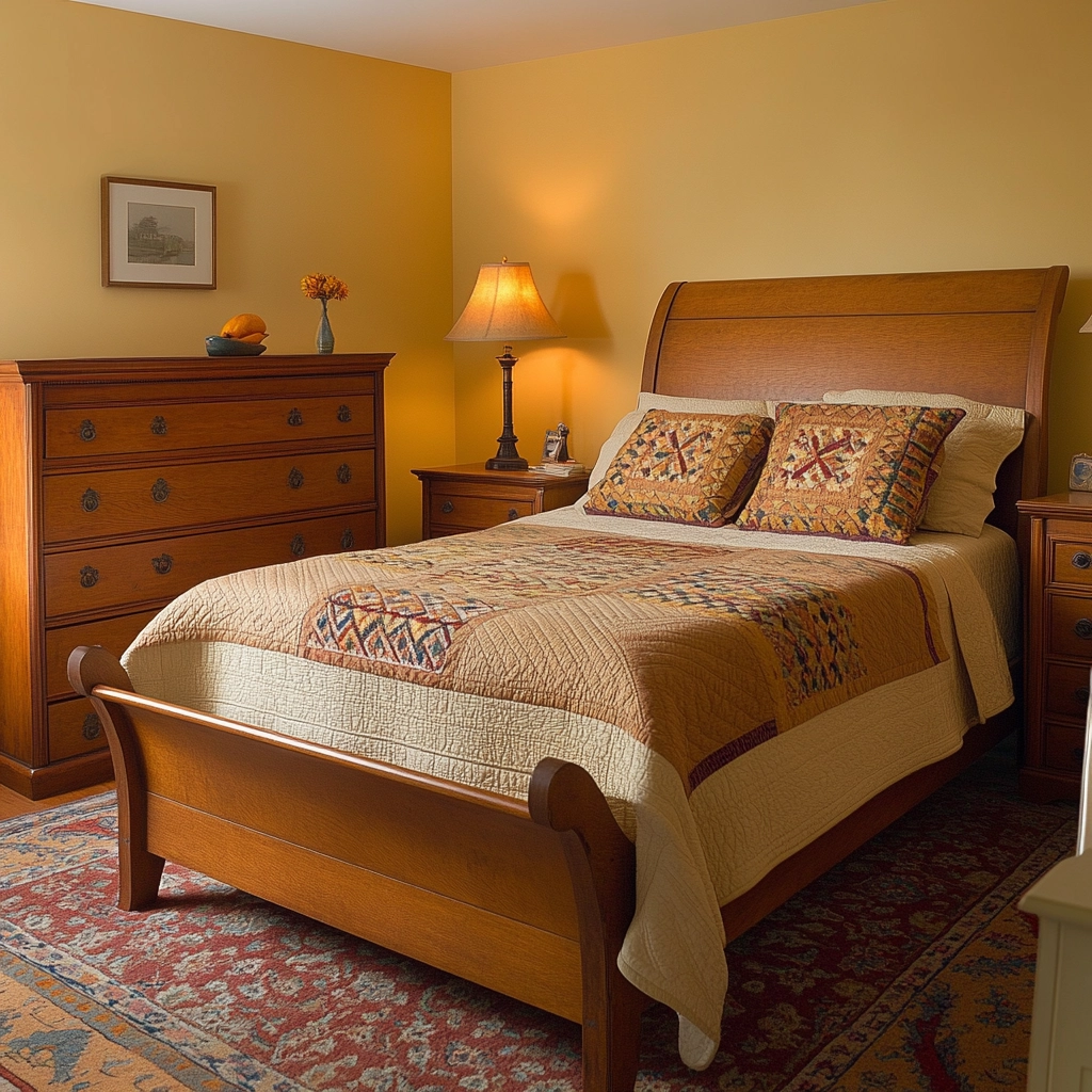 traditional farmhouse bedroom 13