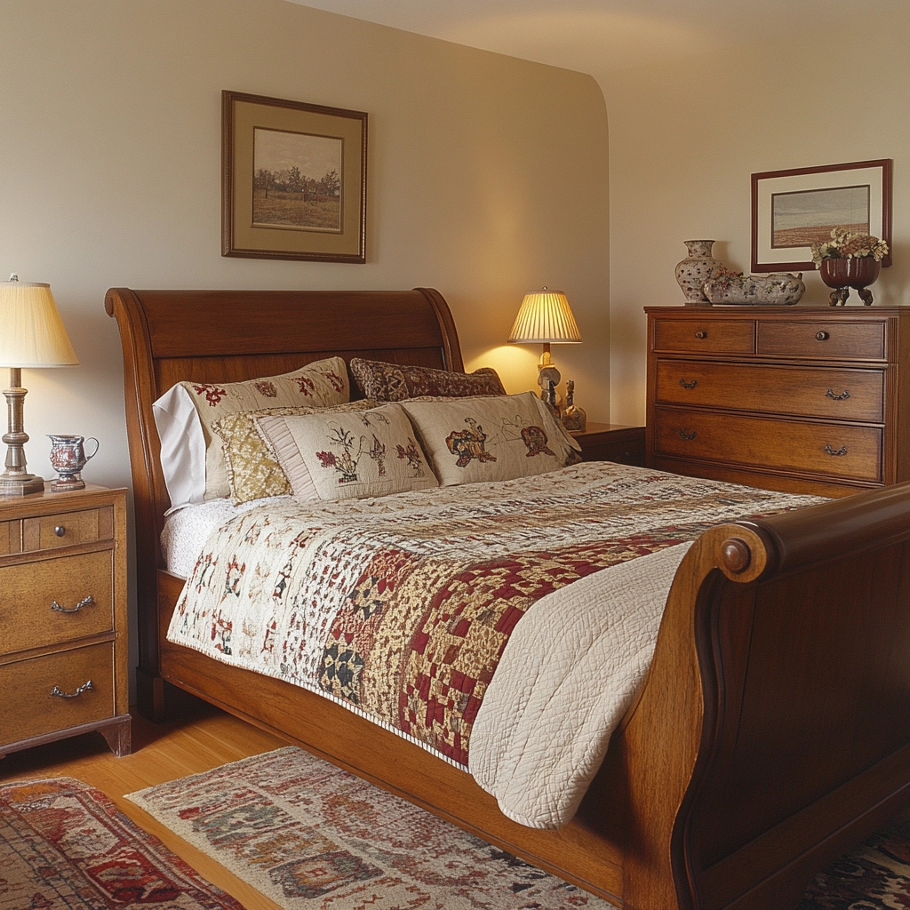 traditional farmhouse bedroom 14