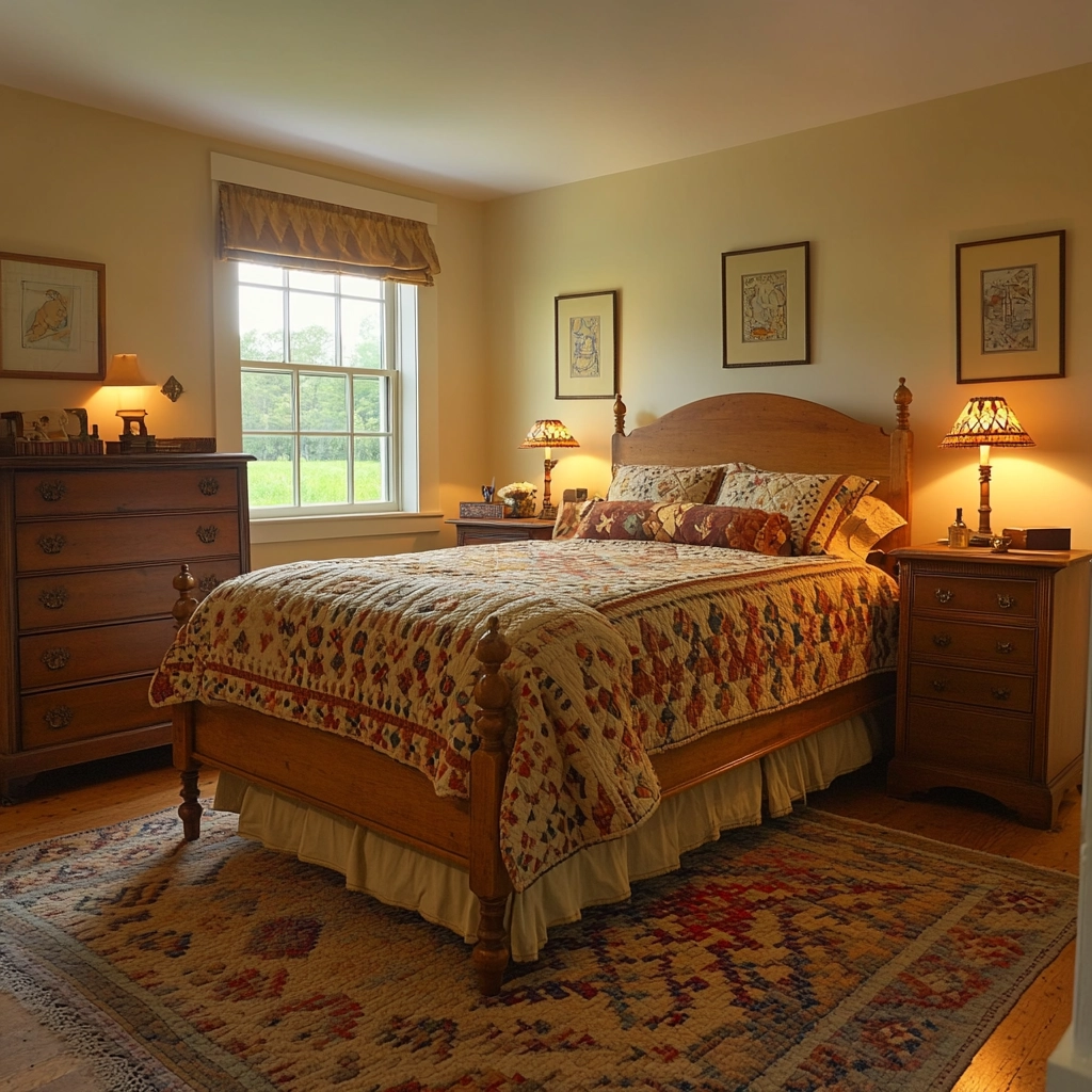 traditional farmhouse bedroom 16