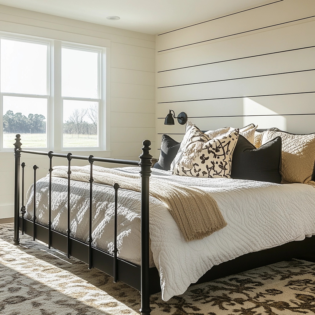traditional farmhouse bedroom 22