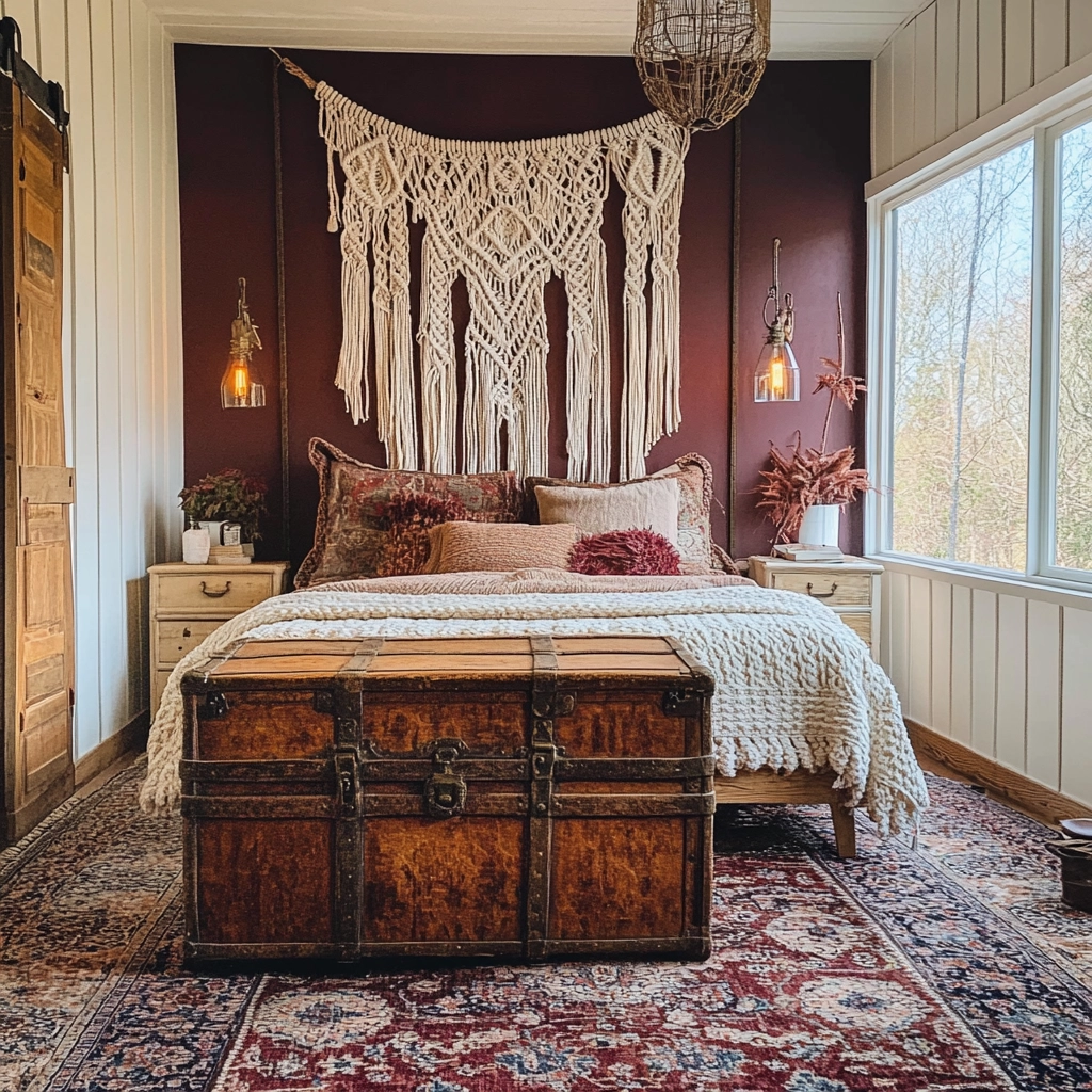 traditional farmhouse bedroom 26