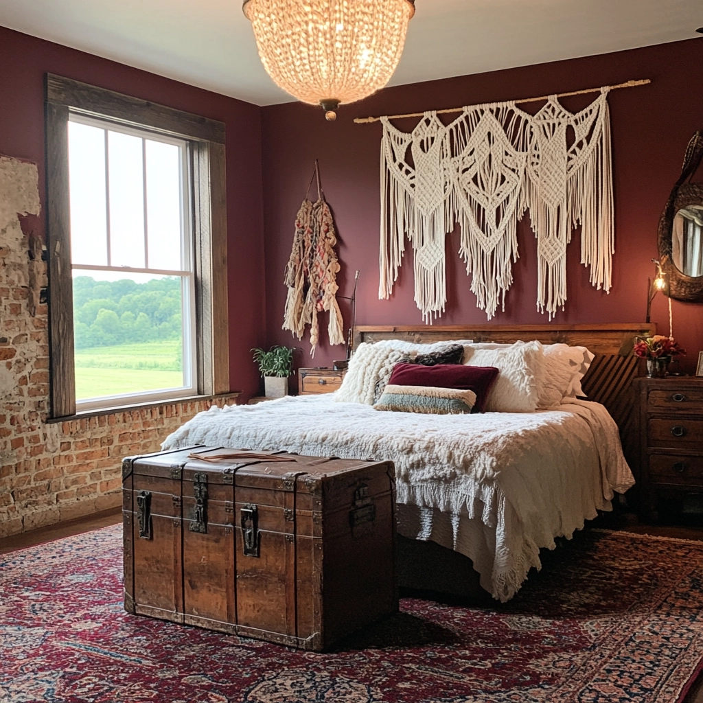 traditional farmhouse bedroom 27