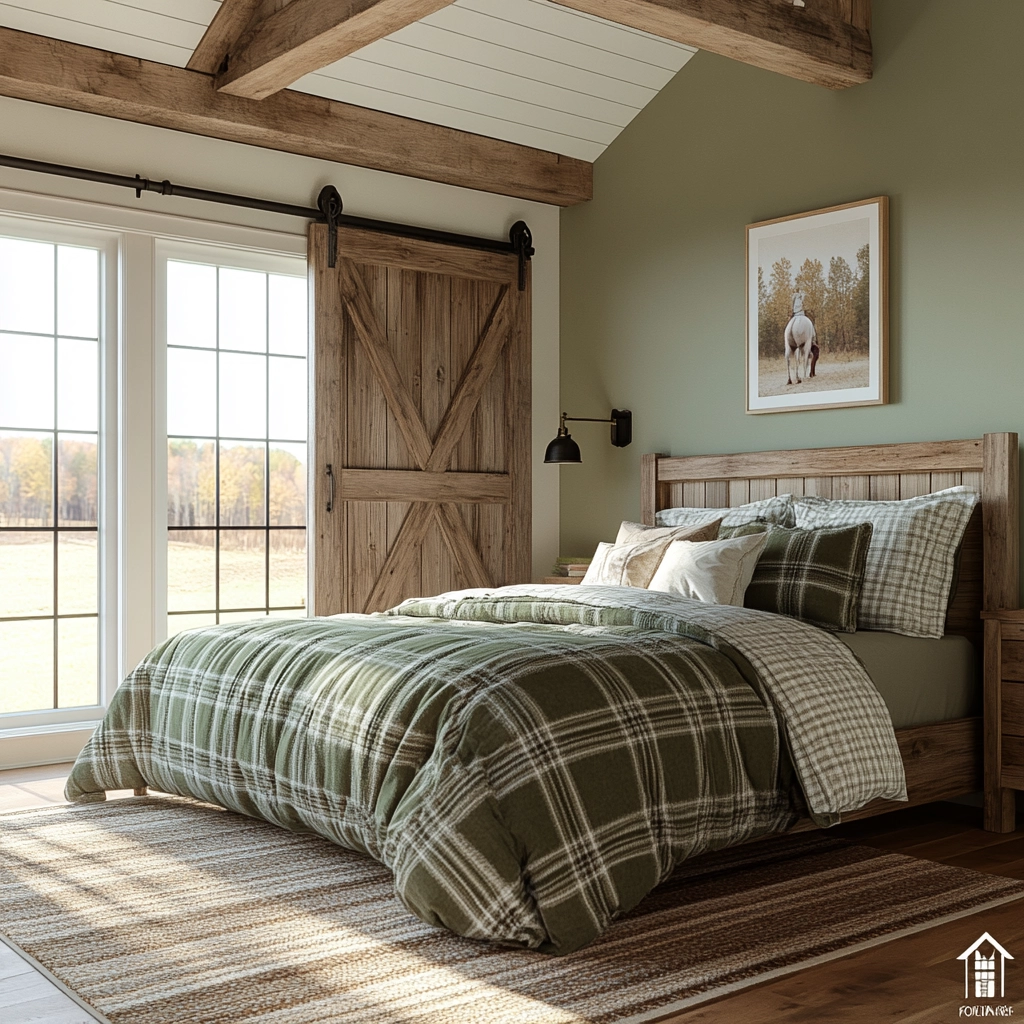 traditional farmhouse bedroom 46