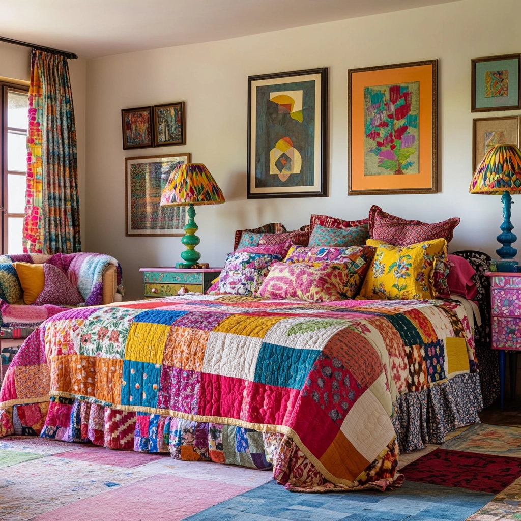 traditional farmhouse bedroom 49