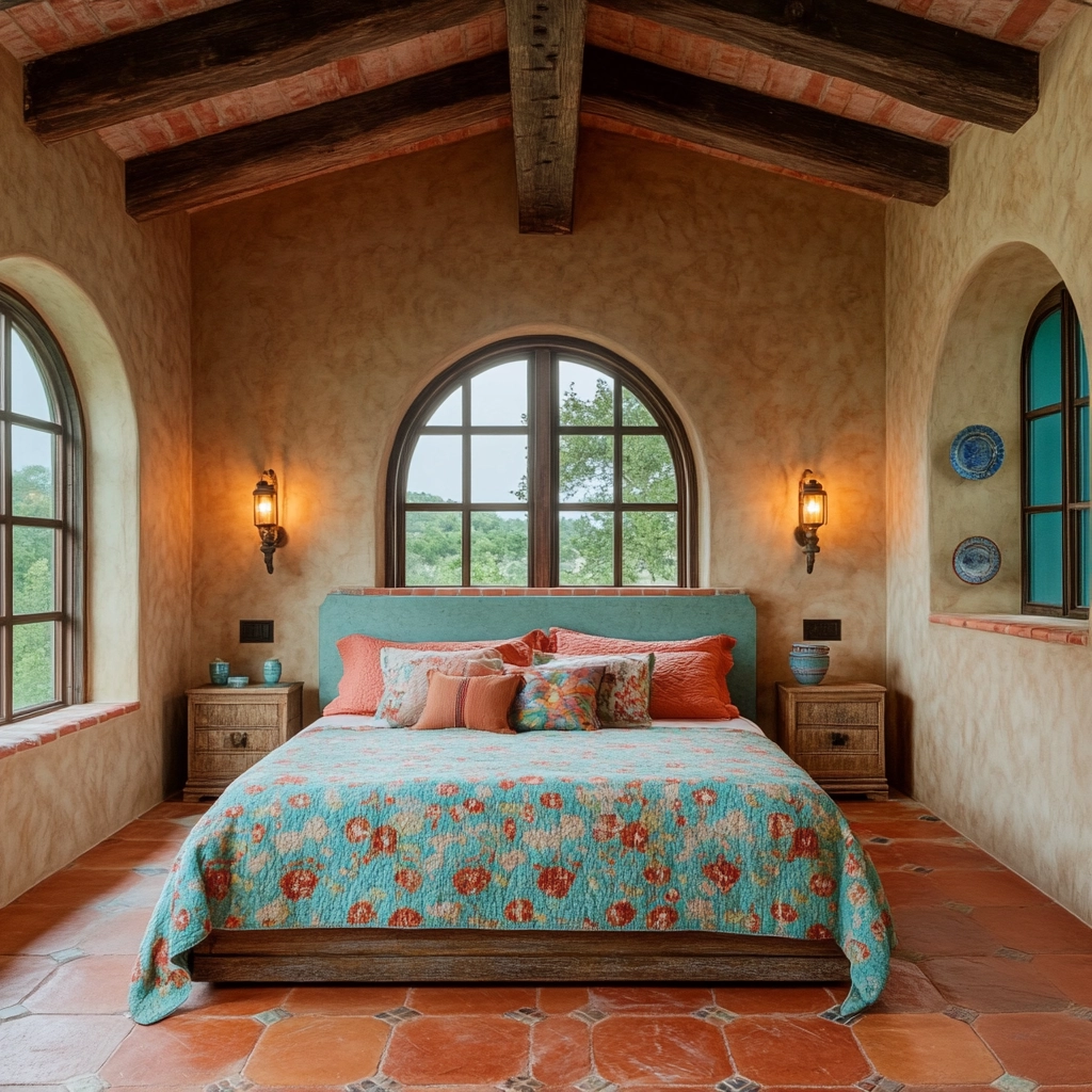 traditional farmhouse bedroom 56