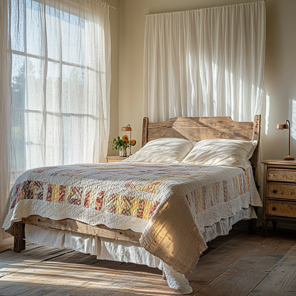 vintage farmhouse bedroom 1