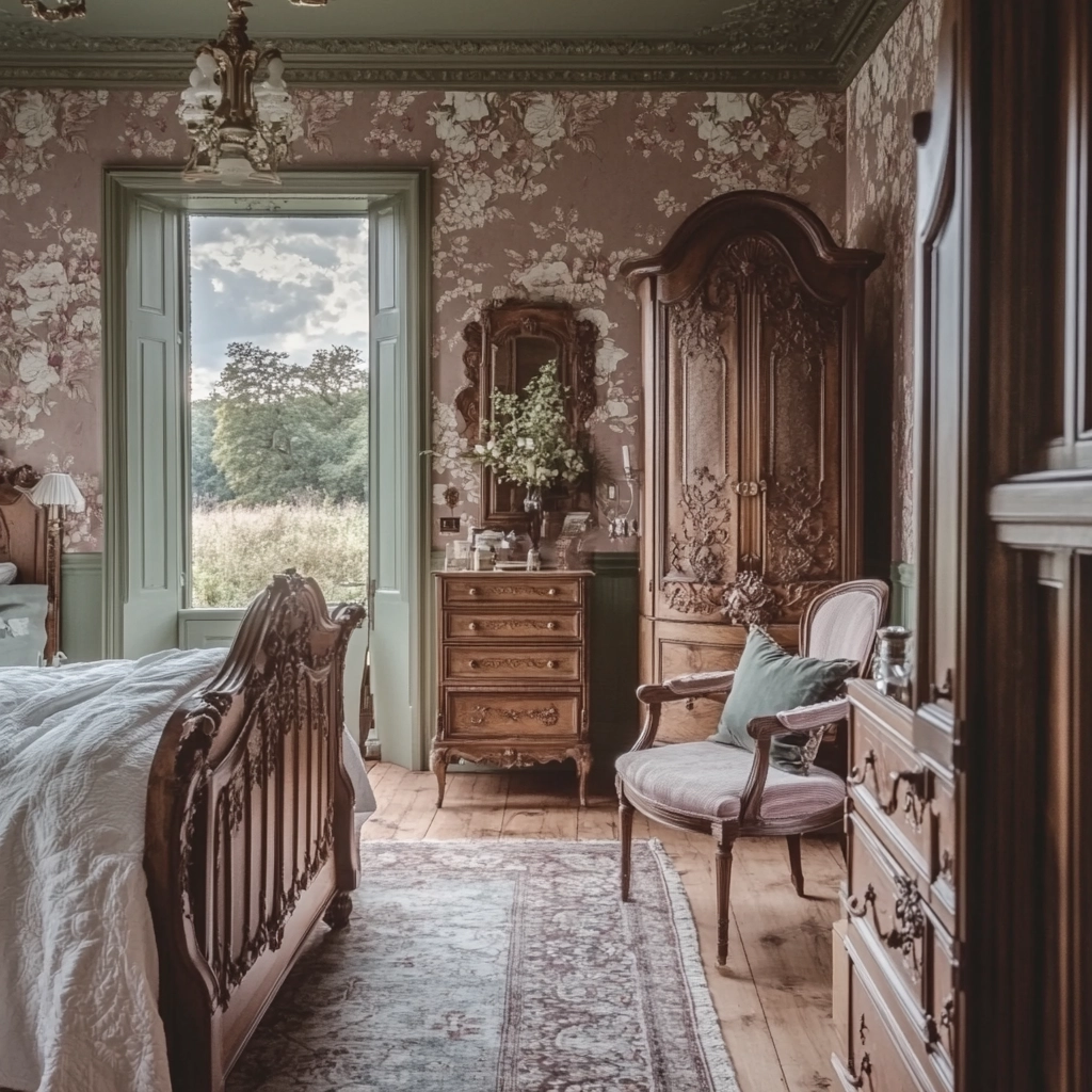 vintage farmhouse bedroom 17