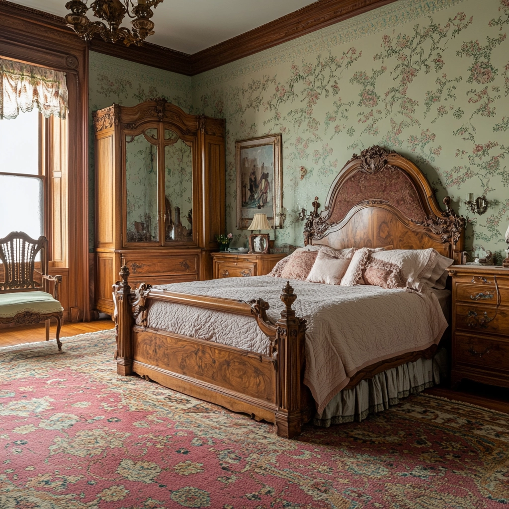 vintage farmhouse bedroom 19
