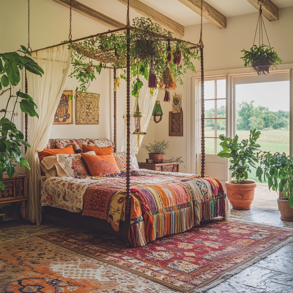 vintage farmhouse bedroom decor 11