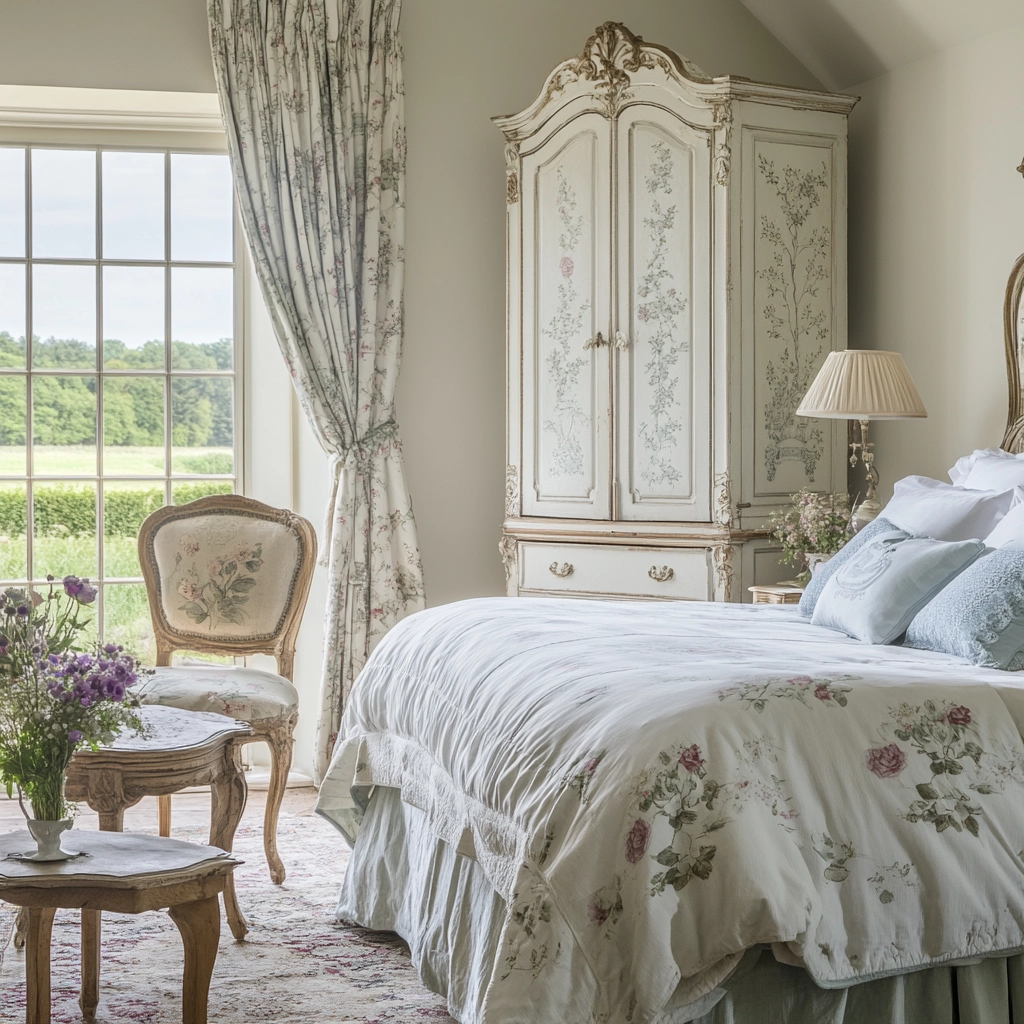 vintage farmhouse bedroom decor 34