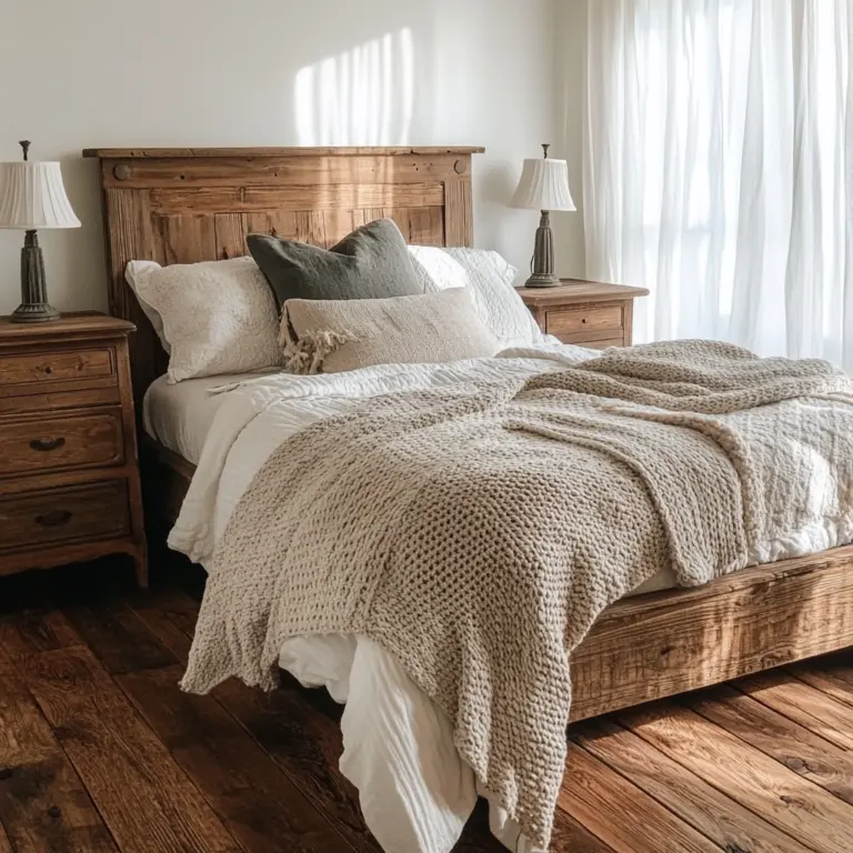 vintage farmhouse bedroom ideas 1
